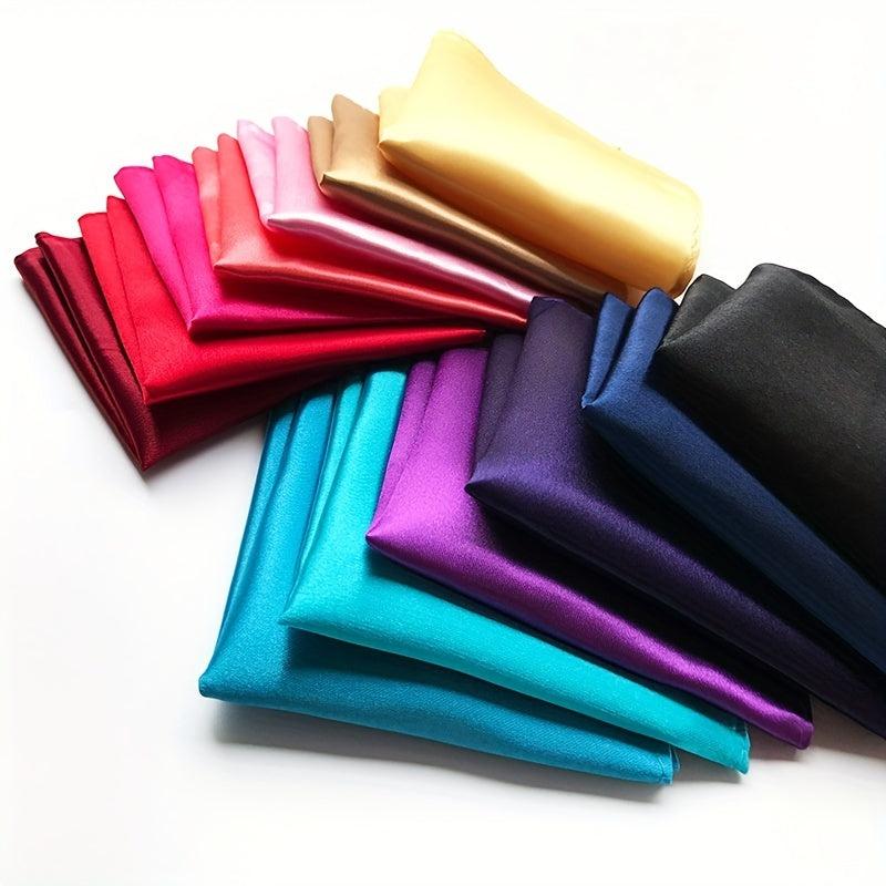 26pcs Monochrome Square Scarf Men's Pocket Handkerchief