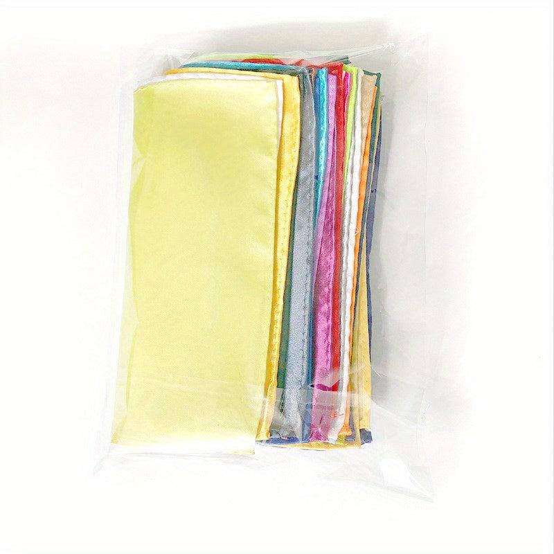 26pcs Monochrome Square Scarf Men's Pocket Handkerchief
