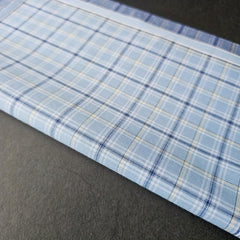 3PCS Plaid Handkerchiefs Lightweight Check Series Soft & Sweat Absorbent