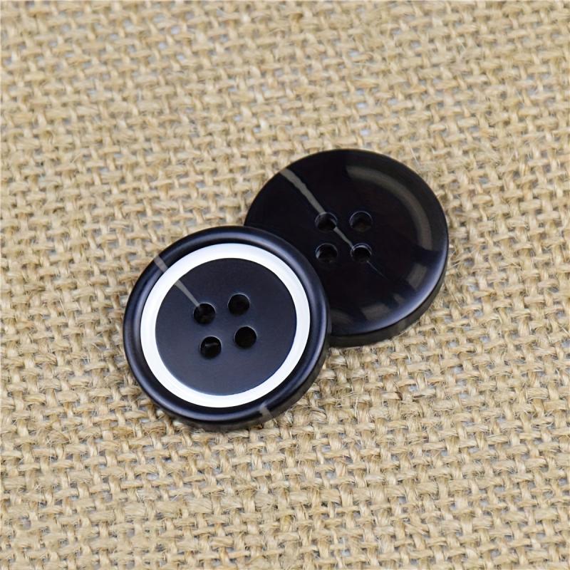 10PCS Resin Four Eye Paint Sticks Flower Buttons 610