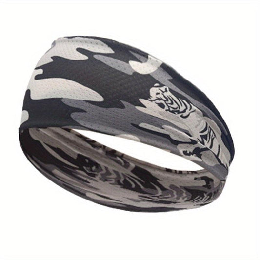 Men's Ice Silk Sport Headbands Elasticity Sweat Resistant