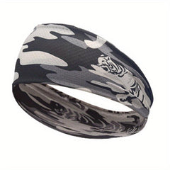Men's Ice Silk Sport Headbands Elasticity Sweat Resistant