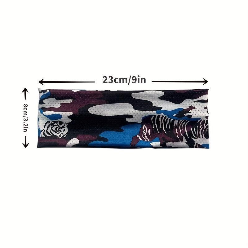 Men's Ice Silk Sport Headbands Elasticity Sweat Resistant