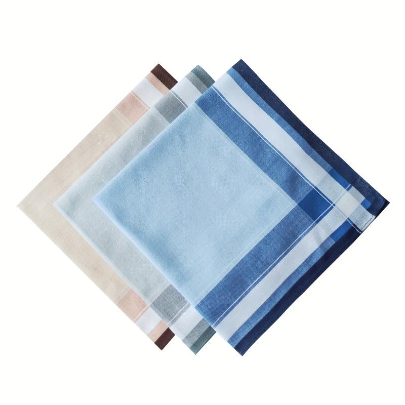 6 Pack 39 Men's Vintage Handkerchief Satin Technology Soft Sweat-absorbing
