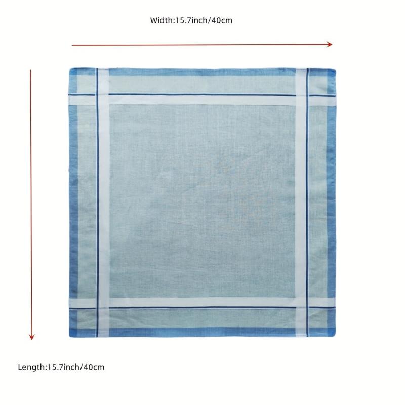6 Pack 39 Men's Vintage Handkerchief Satin Technology Soft Sweat-absorbing