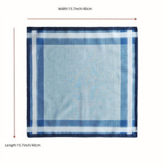 6 Pack 39 Men's Vintage Handkerchief Satin Technology Soft Sweat-absorbing