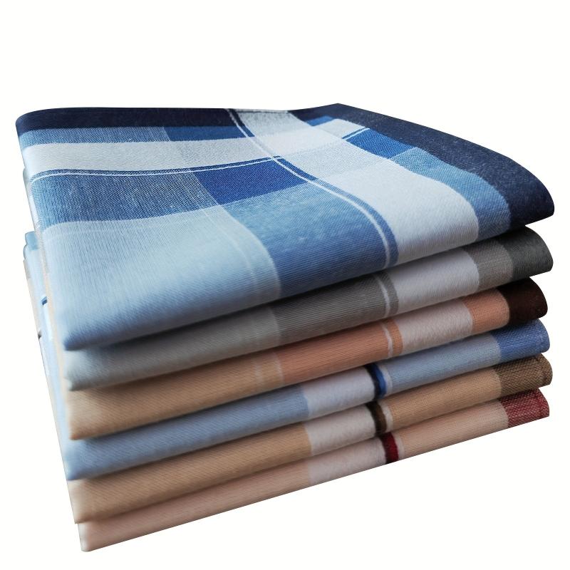 6 Pack 39 Men's Vintage Handkerchief Satin Technology Soft Sweat-absorbing