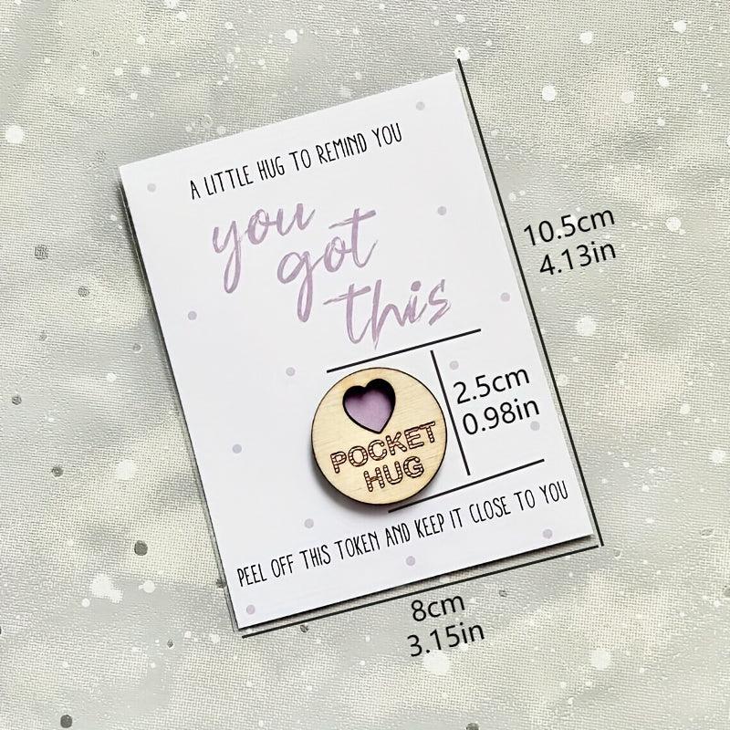 Wooden Pocket Hug Bestie Token Gift Special Gift Send A Cuddle Pocket Hugs