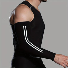 Sunscreen Ice Sleeves Men's Sports Arm Sleeves Stripes