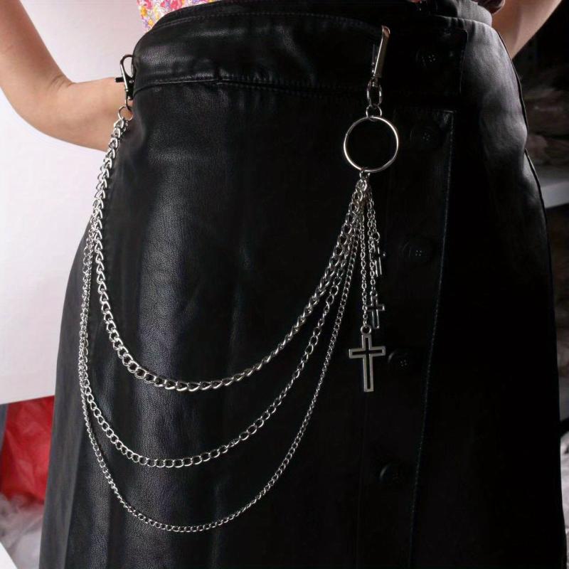 Punk Hip Hop Rock Chain Trousers Chain Layered Waist Chain