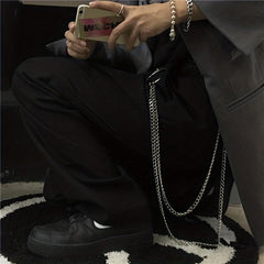 Punk Hip Hop Rock Chain Trousers Chain Layered Waist Chain