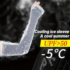 Ice Sleeve Sunscreen Arm Guard UV Protection For Cycling