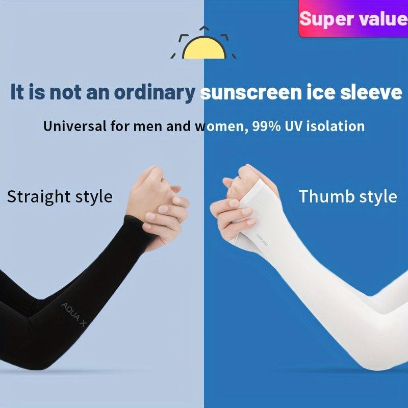 Ice Sleeve Sunscreen Arm Guard UV Protection For Cycling