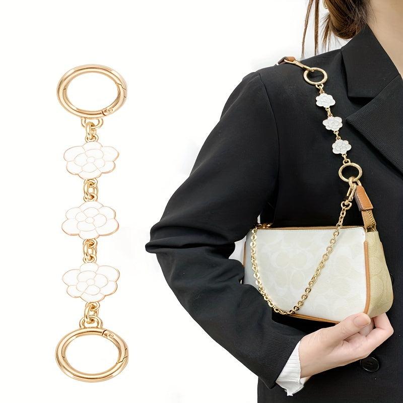Camellia Flower Extension Chain Handbag Strap Extender
