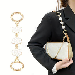 Camellia Flower Extension Chain Handbag Strap Extender