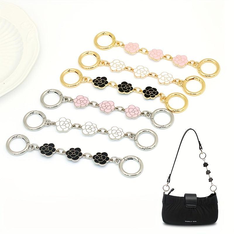 Camellia Flower Extension Chain Handbag Strap Extender