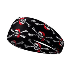 Men's Skull Sweat-absorbing Yoga Running Fitness Hairband