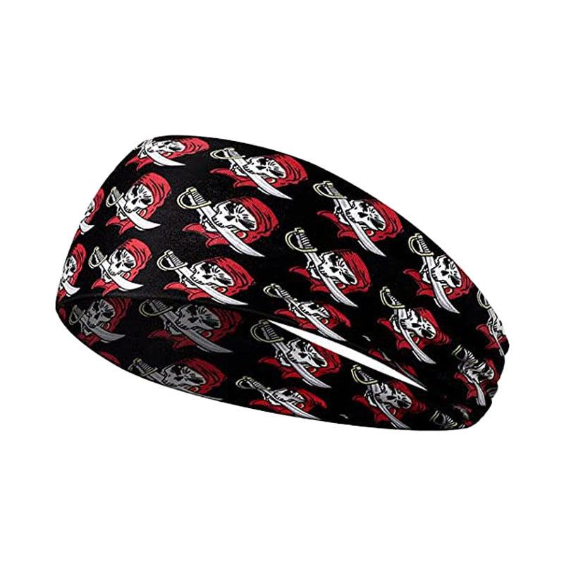 Men's Skull Sweat-absorbing Yoga Running Fitness Hairband