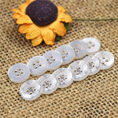 10PCS Resin Button Pearlescent Shirt Button 065