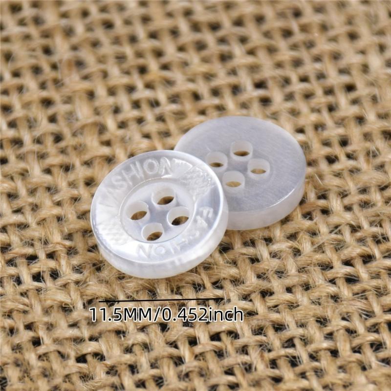 10PCS Resin Button Pearlescent Shirt Button 065