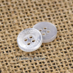 10PCS Resin Button Pearlescent Shirt Button 065