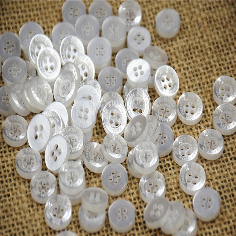 10PCS Resin Button Pearlescent Shirt Button 065