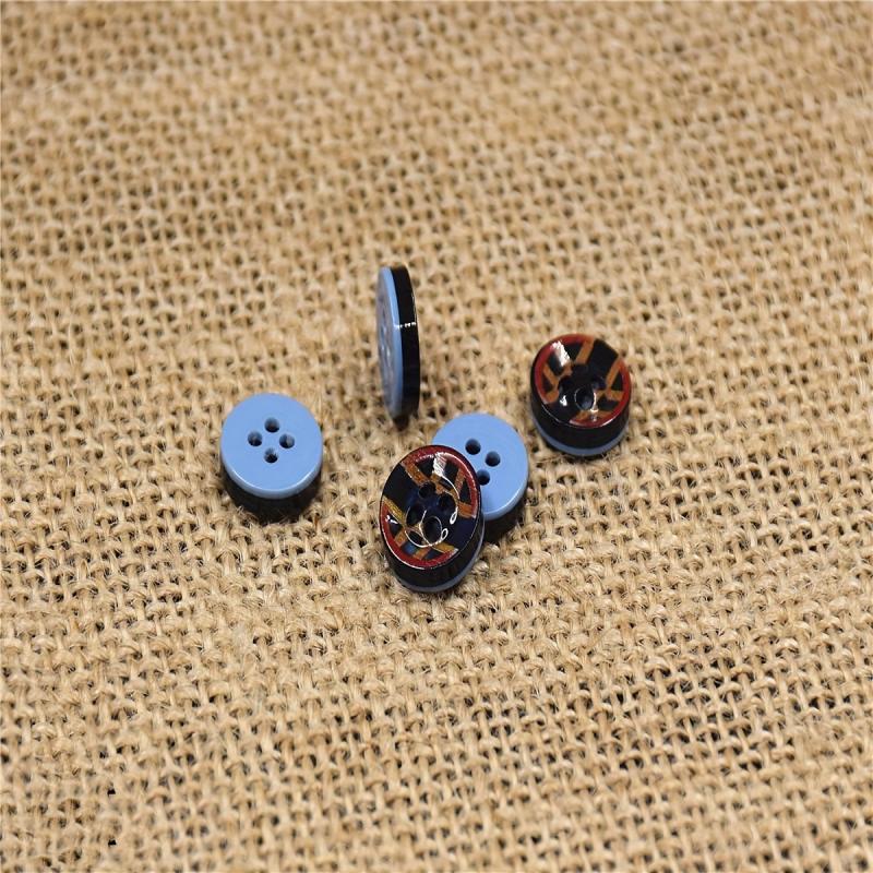 10pcs 3D Printed Resin Shirt Buttons Real Ripple Pearly Button