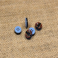 10pcs 3D Printed Resin Shirt Buttons Real Ripple Pearly Button