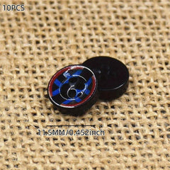 10pcs 3D Printed Resin Shirt Buttons Real Ripple Pearly Button