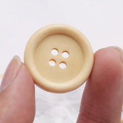 5pcs Natural Wooden Buckle Four Eyed Wooden Button DIY Clothing Accessories