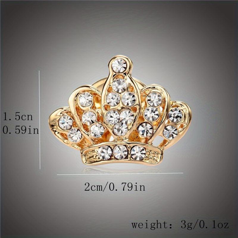 Maple Leaf Crown Brooch Men's Clothing Accessory