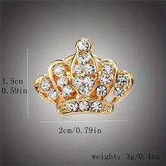 Maple Leaf Crown Brooch Men's Clothing Accessory