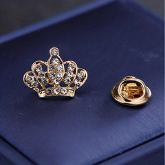 Maple Leaf Crown Brooch Men's Clothing Accessory