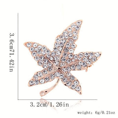 Maple Leaf Crown Brooch Men's Clothing Accessory