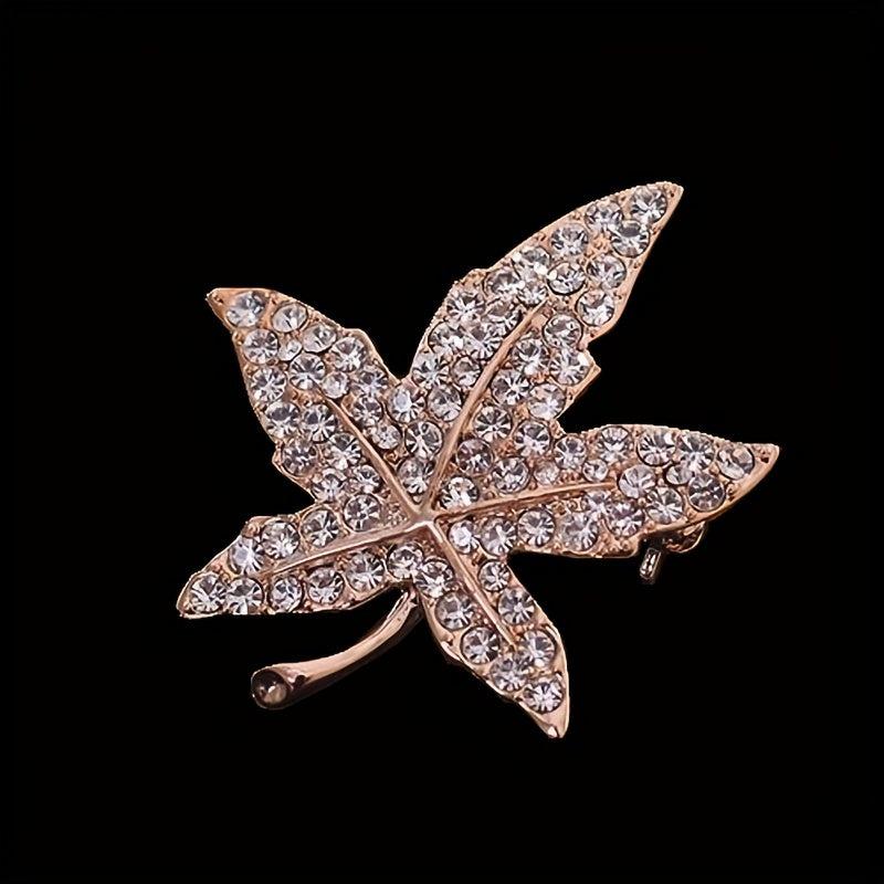 Maple Leaf Crown Brooch Men's Clothing Accessory