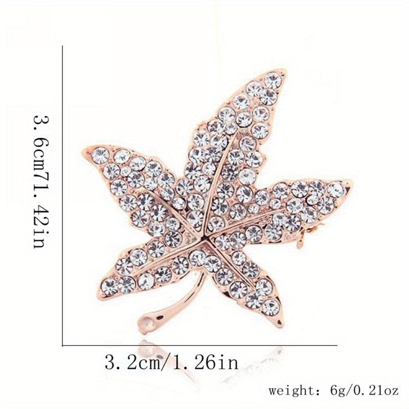 Maple Leaf Crown Brooch Men's Clothing Accessory
