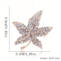 Maple Leaf Crown Brooch Men's Clothing Accessory