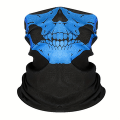 Skull Print Face Mask Windproof Dustproof Outdoor Riding Hood