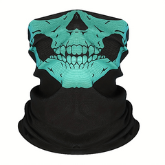 Skull Print Face Mask Windproof Dustproof Outdoor Riding Hood