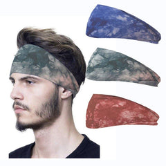 3pcs Sweat Absorption Breathable Elastic Tie Hair Bands Exercise Sport Headbands