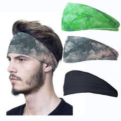 3pcs Sweat Absorption Breathable Elastic Tie Hair Bands Exercise Sport Headbands