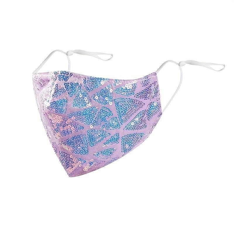 Fashionable Reusable Sequin Mask for Dressy Occasions