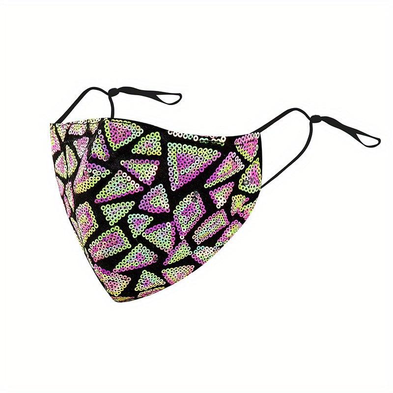 Fashionable Reusable Sequin Mask for Dressy Occasions