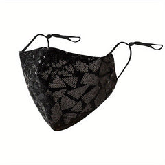 Fashionable Reusable Sequin Mask for Dressy Occasions