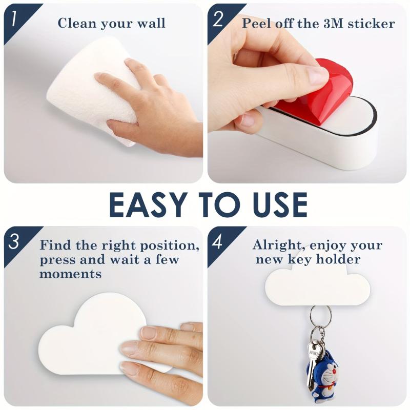 Magnetic Key Holder For Wall Adhesive Key Hanger Organizer