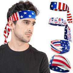 Independence Headband Sports Elastic Headband Sweat Absorption Hair Accessories