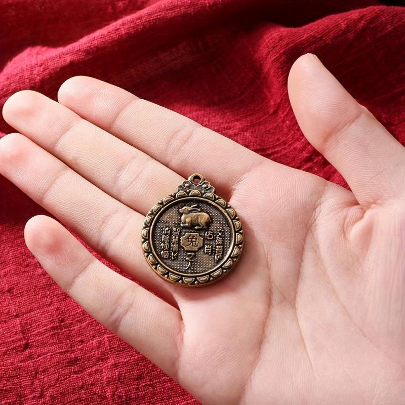 1pc Brass 12 Zodiac Buddha Charms DIY Earrings Bracelets
