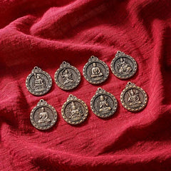 1pc Brass 12 Zodiac Buddha Charms DIY Earrings Bracelets