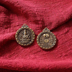 1pc Brass 12 Zodiac Buddha Charms DIY Earrings Bracelets