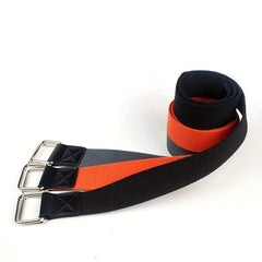 Ring Buckle Casual Canvas Belt For Men Wide Double Ring Buckle Belt